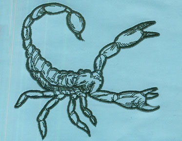 embroidery digitizing images  scorpion